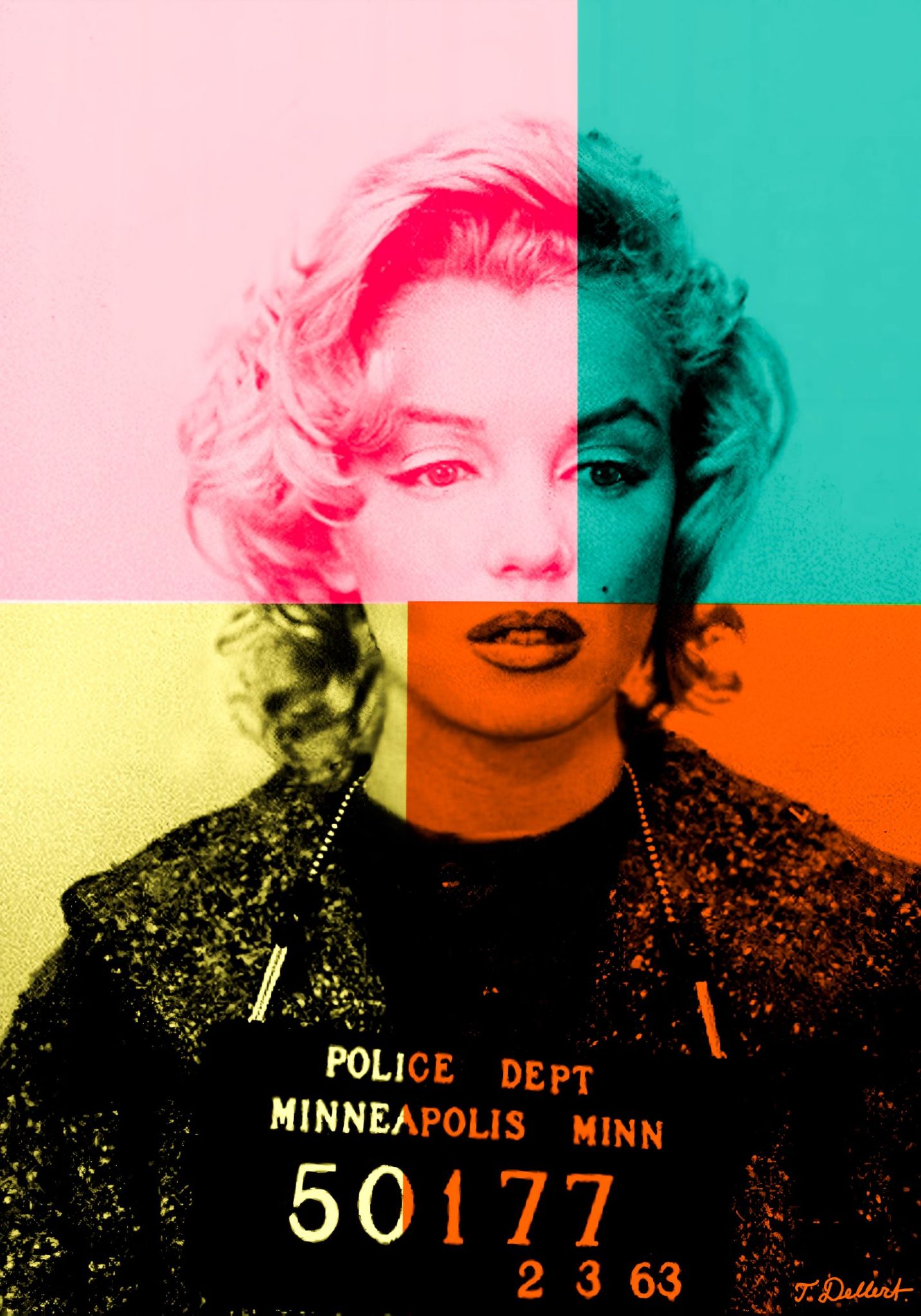  Marilyn Monroe  Blue and Yellow  copy